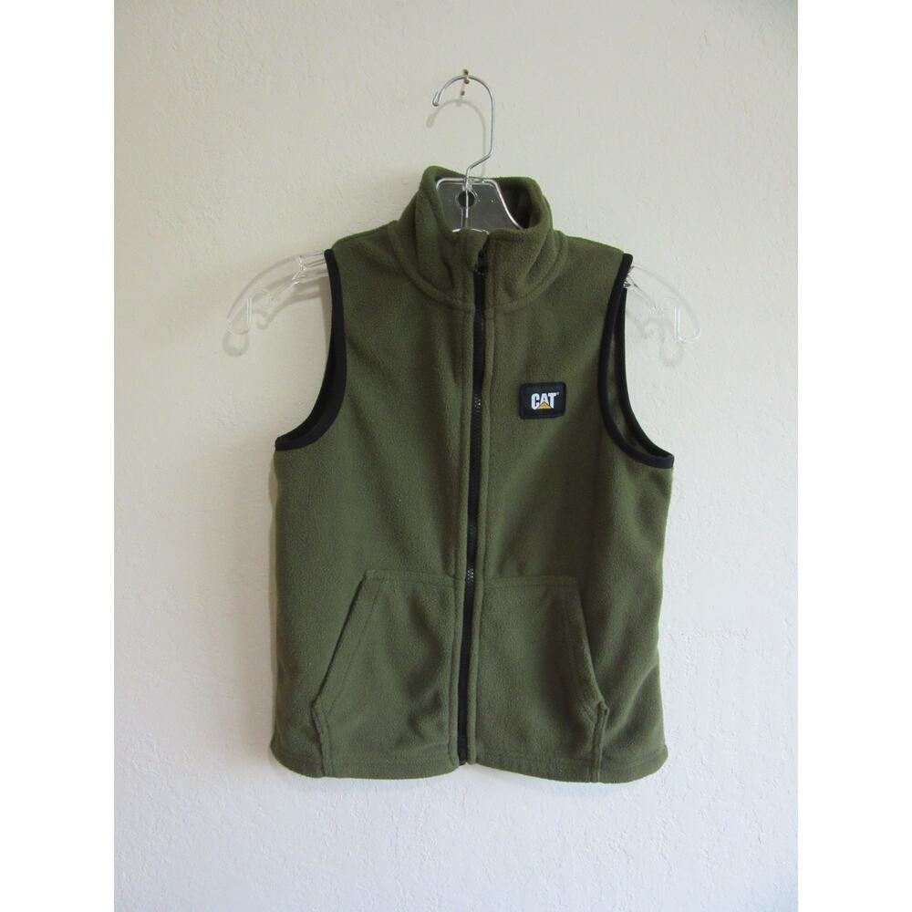 CAT Workwear Defined Green Full Zip Fleece Small Vest Jacket